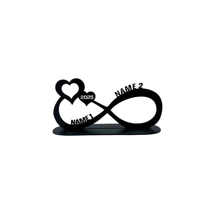 Love Liebesgeschenk Geldgeschenk personalisiert mit Zwei Namen und Datum - Unendlichkeitszeichen Hochzeitsgechenk Geschenk zum