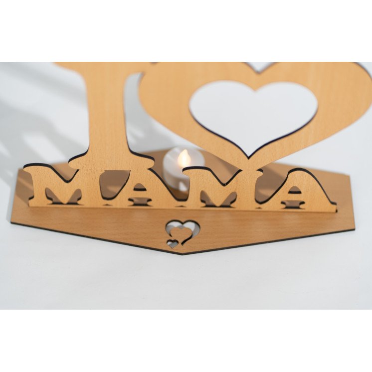 LED Teelichtern Herz - Mutter Geschenk für Mama perfekt als Tischdeko