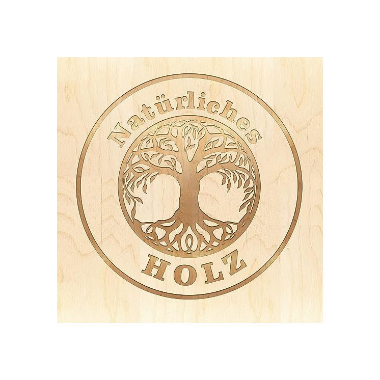 Schlüsselanhänger NAME mit Wunschgravur aus Holz - personalisierte Lasergravur
