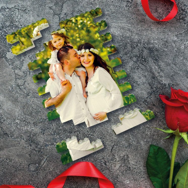 Personalisierte Bausteine mit Foto Puzzle in Eigenem Bild Bausteine Benutzerdefiniertes - Geschenk für