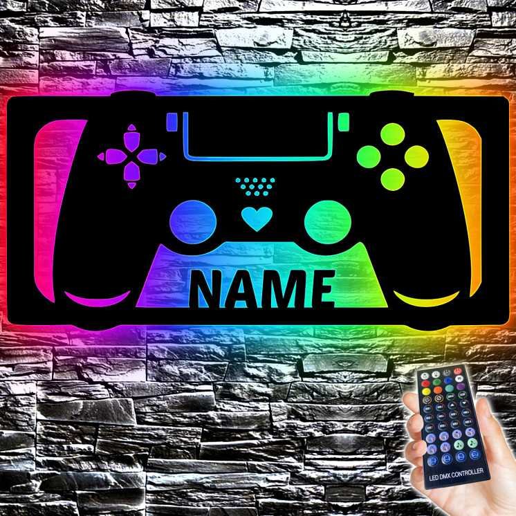 Gaming Beleuchtung Wand Lampe in RGB LED Mit 16 Farben USB App Bedienung/Musikgesteuert I Gaming Zone für Videospiel